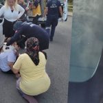 Otomobille çarpışan bisikletli çocuğun dişi aracın üzerinde kaldı