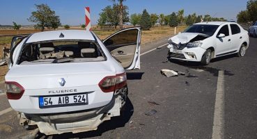 Şanlıurfa’da otomobiller çarpıştı: Yaralılar var