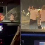 Trafik magandaları terör estirdi: Hamile kadının bulunduğu araca saldırdılar