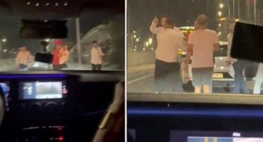 Trafik magandaları terör estirdi: Hamile kadının bulunduğu araca saldırdılar