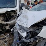 Adıyaman'da minibüs ile otomobil çarpıştı: 5 yaralı