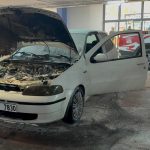 AVM otoparkında otomobil yangını