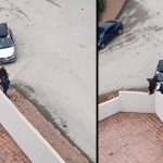 Mahkeme çıkışı kavga: Otomobili, husumetlilerinin üzerine sürdü